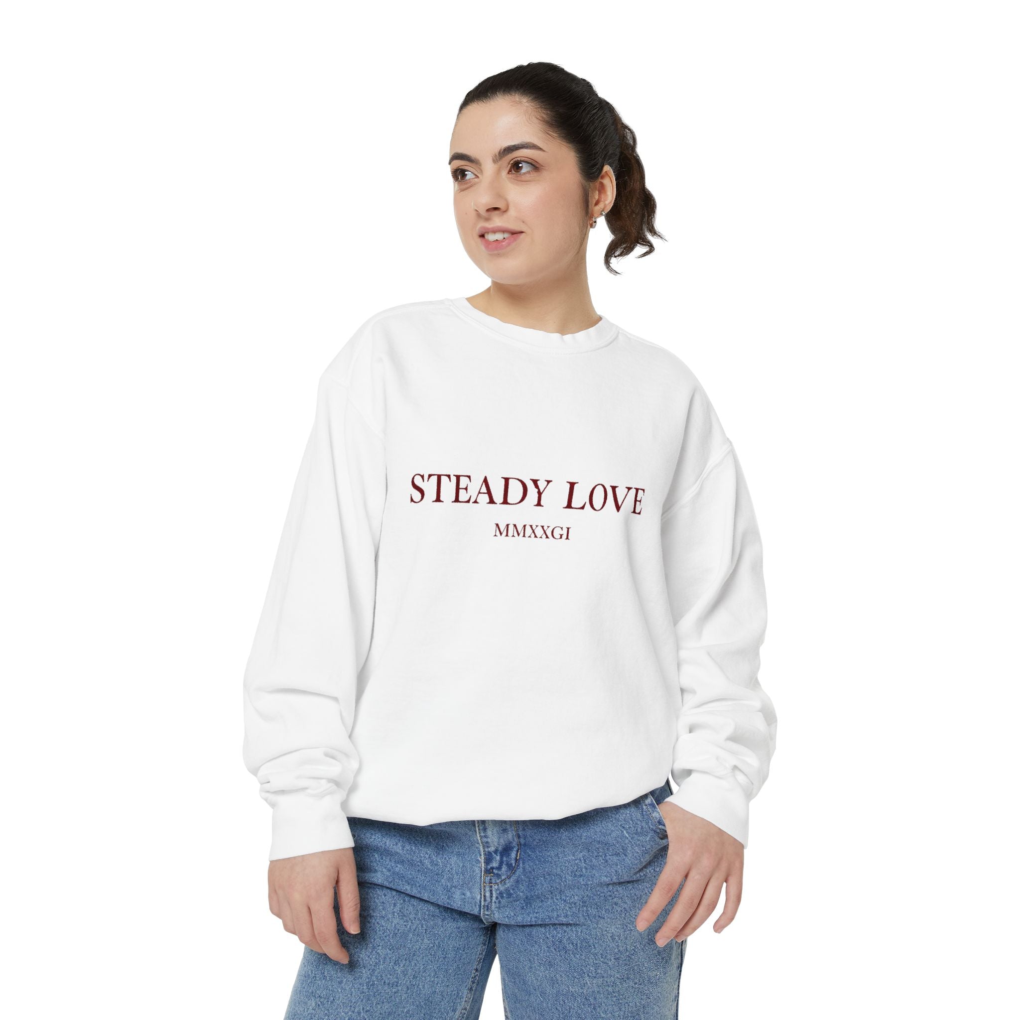 Steady Love Sweatshirt — Minimal Romantic Crewneck