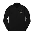 Embroidered Quarter-Zip Pullover — Minimal Tennis-Inspired Athletic Top