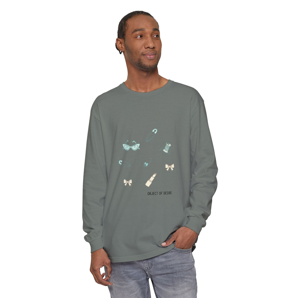 Long Sleeve T‑Shirt — Minimalist 'Object of Desire' Icons