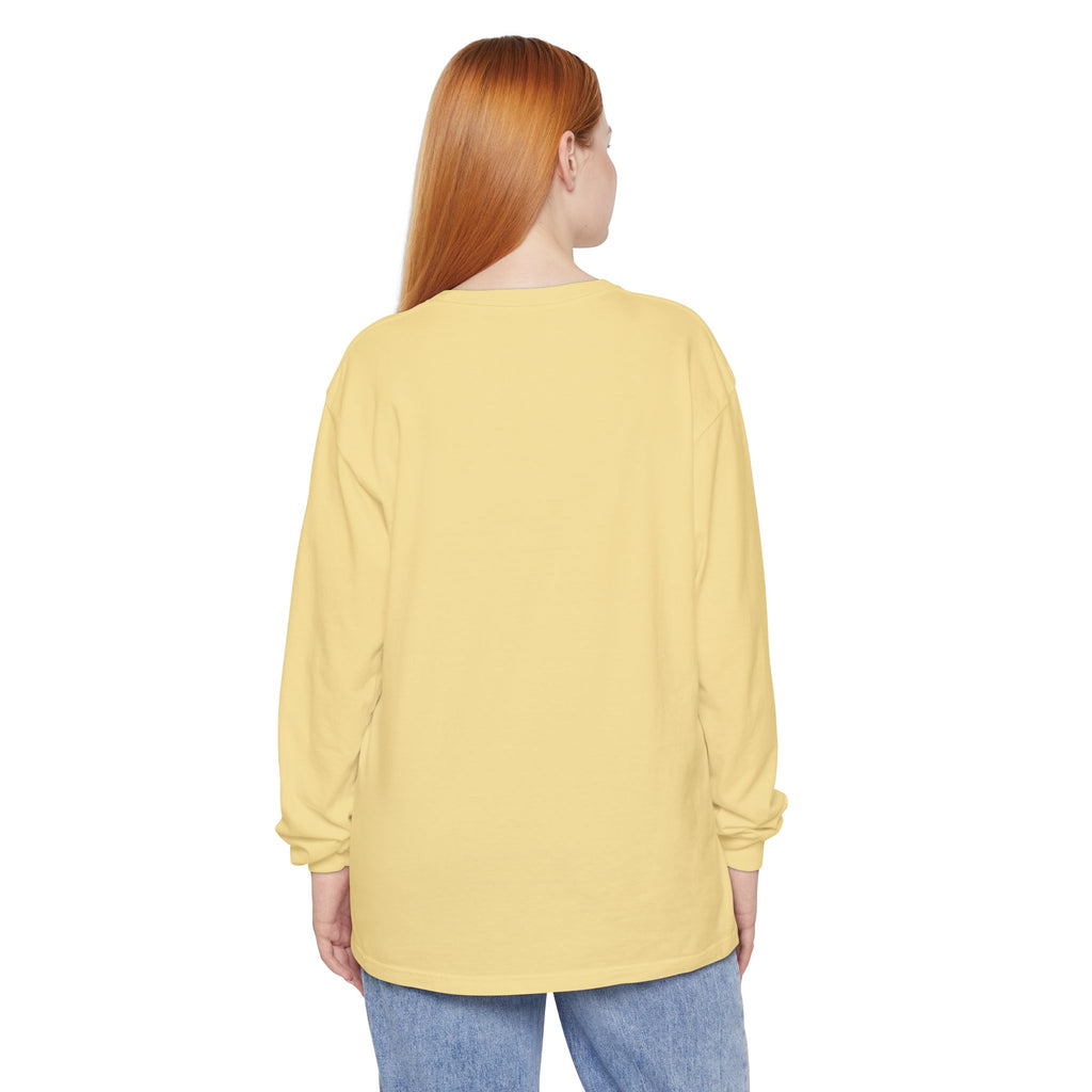 Find The Peace Long Sleeve Tee — Minimal Peace Sign Graphic